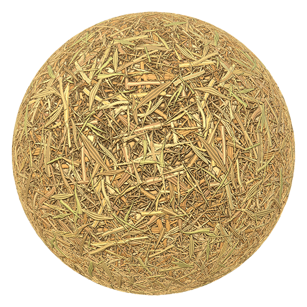 Dry Straw Grass / Hay Texture (Sphere)