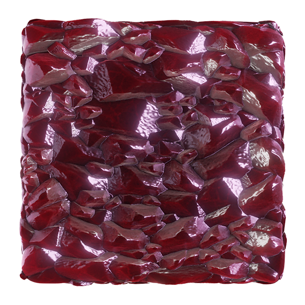 Red Crystal Ground Texture (Plane)