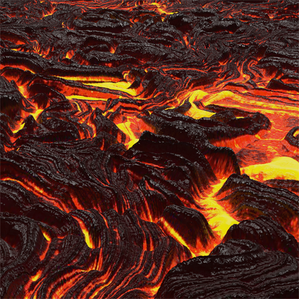 Volcanic Lava Flow Texture