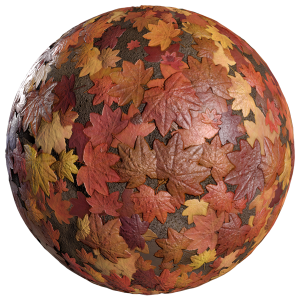 Ground Covered by Maple Leaves (Sphere)