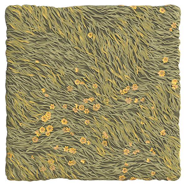 Stylized Meadow Grass Texture (Plane)