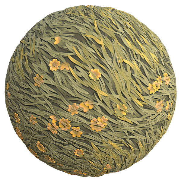 Stylized Meadow Grass Texture (Sphere)