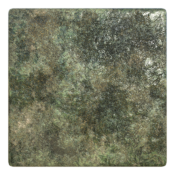 Green Jade Texture with Marble Patterns (Plane)