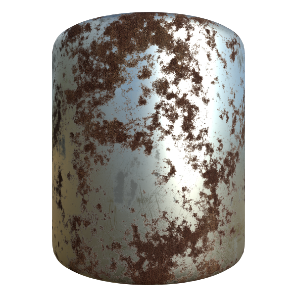Oxidized Rusty Metal Texture (Cylinder)