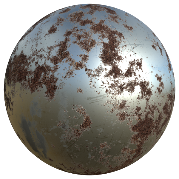 Oxidized Rusty Metal Texture (Sphere)