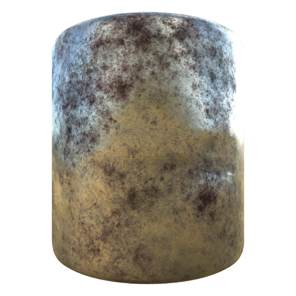 Rusty Metal Texture with Bumpy Surface (Cylinder)