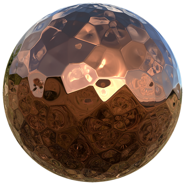 Hammered Copper Texture (Sphere)