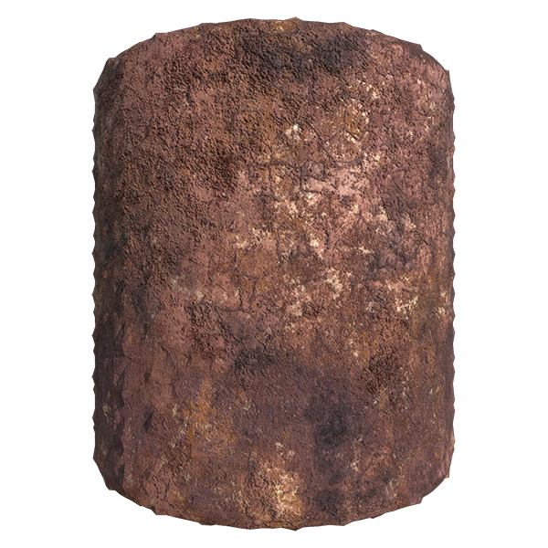 100% Rusty Metal or Iron Texture (Cylinder)