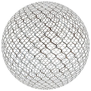 Chain-link Iron Wire Fence Texture Woven in Diamond Shape