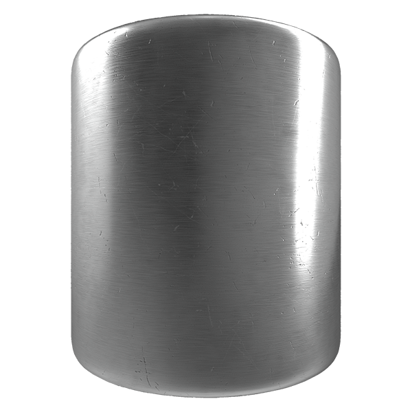 Polished Metal with Scratched and Dents (Cylinder)