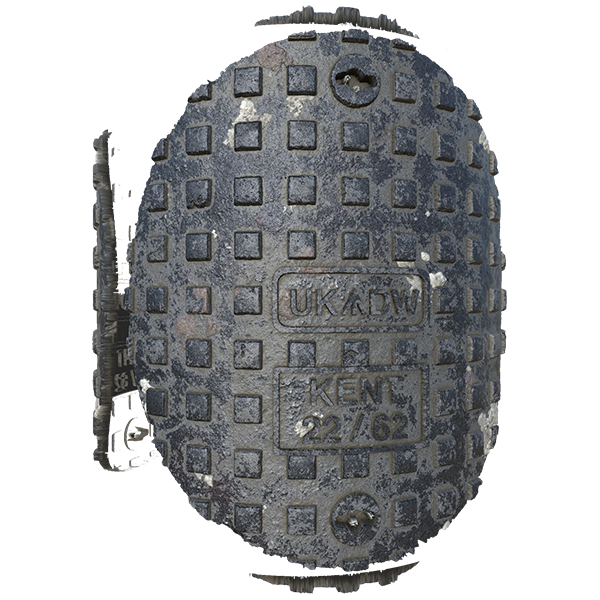 Manhole Cover / Maintenance Hole Cover / Drain Hole Cover Texture (Cylinder)