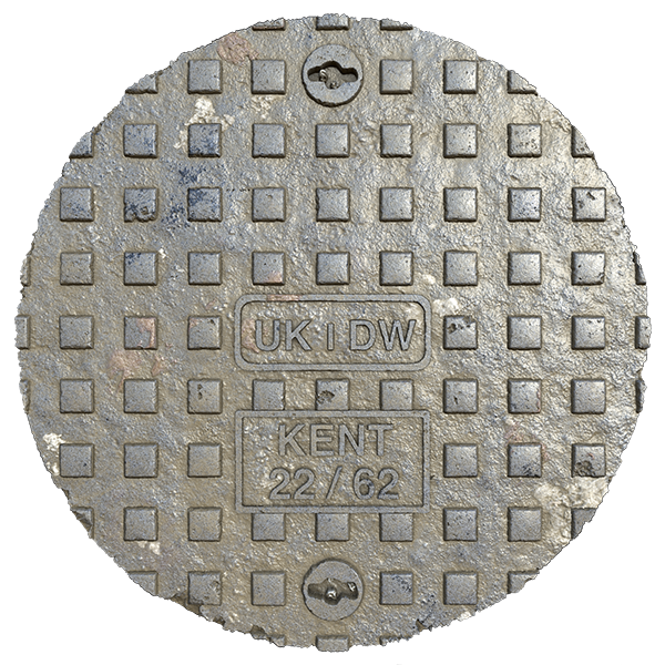 Manhole Cover / Maintenance Hole Cover / Drain Hole Cover Texture