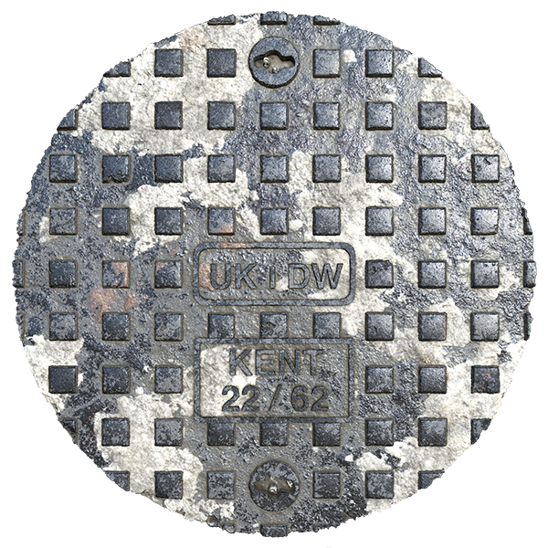 Manhole Cover / Maintenance Hole Cover / Drain Hole Cover Texture
