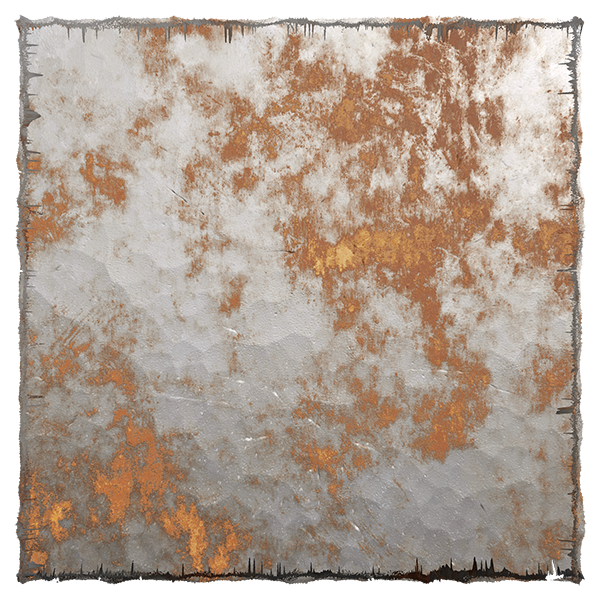 Hammered Rusty Galvanized Metal Texture (Plane)