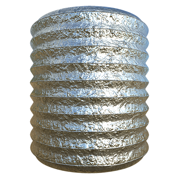 Flexible Metal Duct Texture (Cylinder)