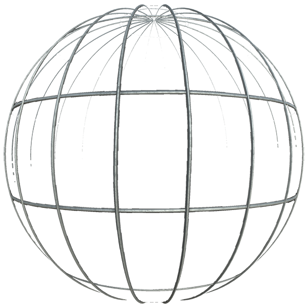 Oxidized Iron Wire Fence (Sphere)