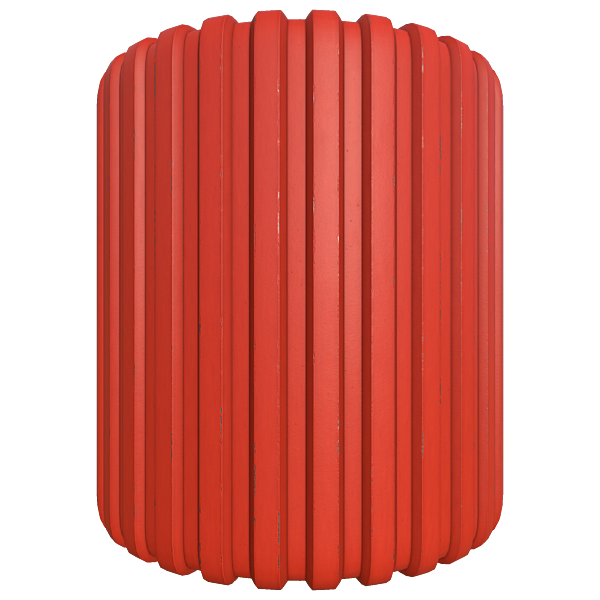 Red Metallic Cargo Container (Cylinder)