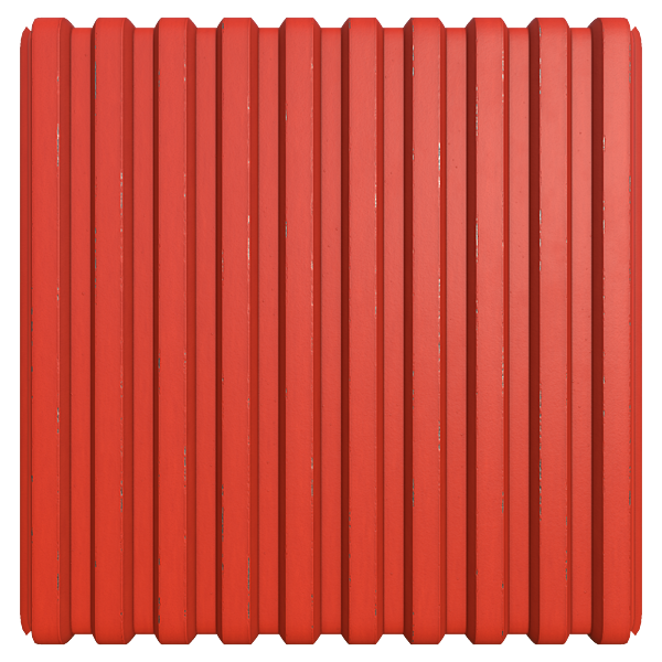 Red Metallic Cargo Container (Plane)