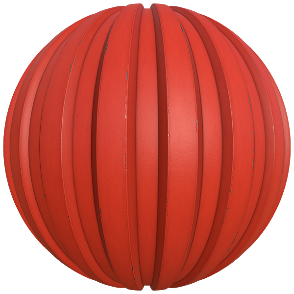 Red Metallic Cargo Container (Sphere)