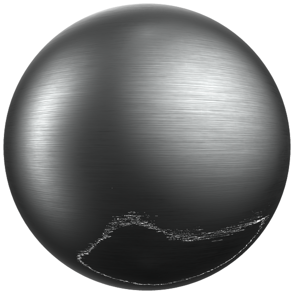 Burnished Metal Texture with Polished Lines (Sphere)