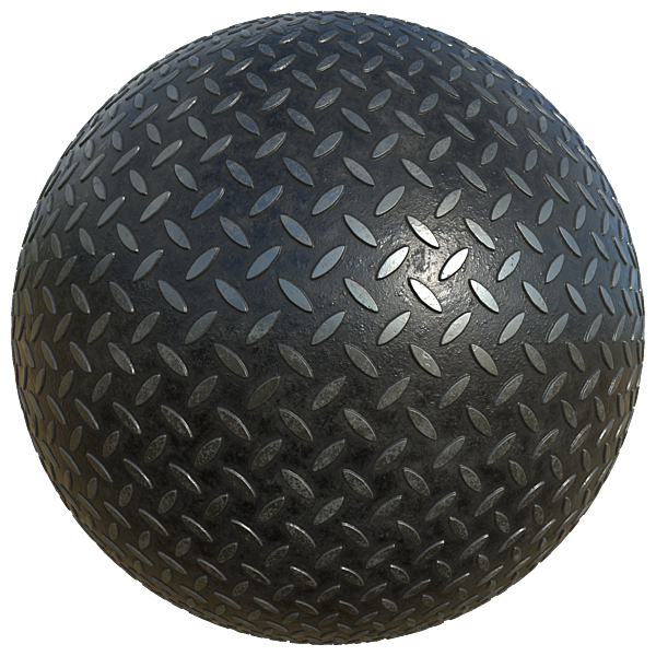 Dirt Tread Plate Metal Texture (Sphere)