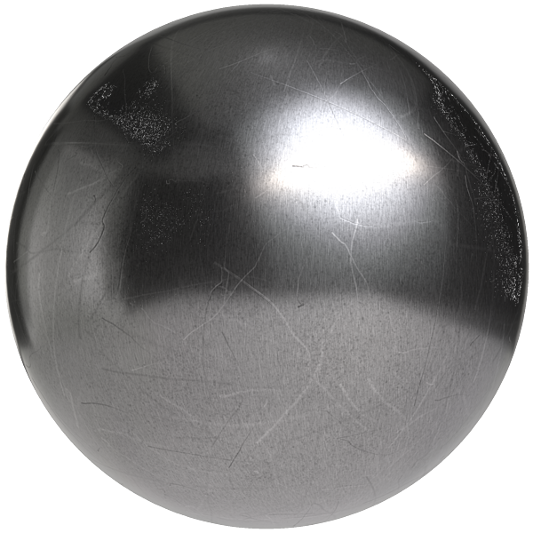 Scratched Aluminium Metal Sheet (Sphere)