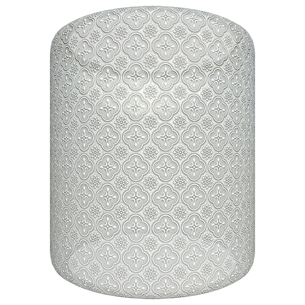Vintage Glass Texture with Classic Window Patterns (Cylinder)