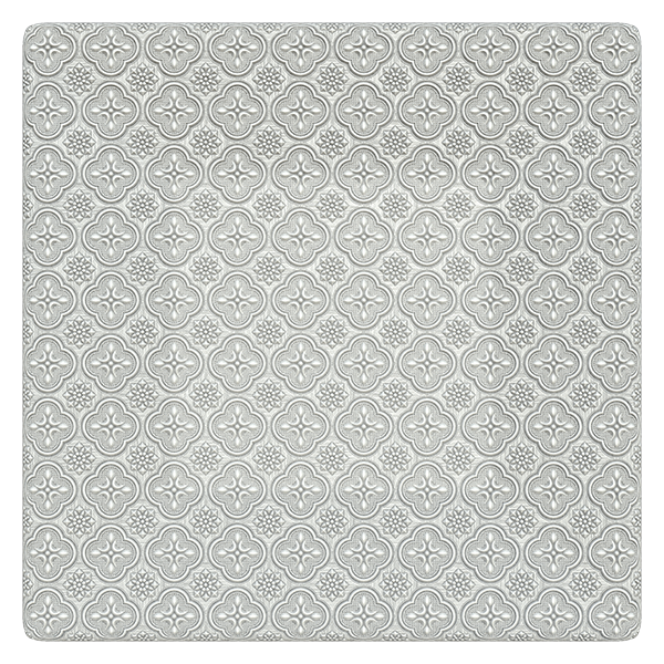 Vintage Glass Texture with Classic Window Patterns (Plane)