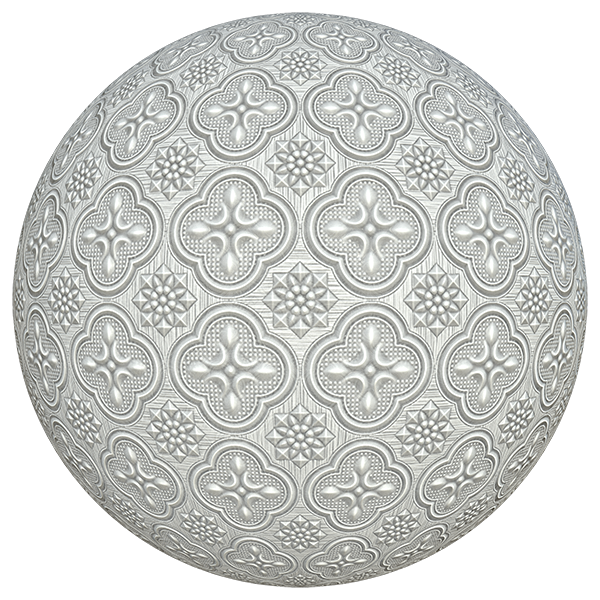 Vintage Glass Texture with Classic Window Patterns (Sphere)