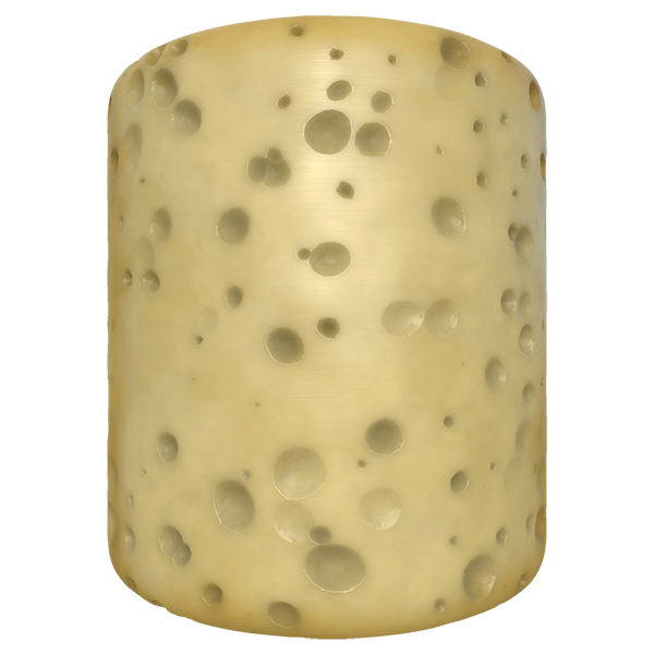 Cheese Texture with Holes (Cylinder)