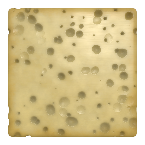 Cheese Texture with Holes (Plane)