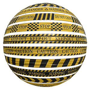 Plastic Caution Tape Texture