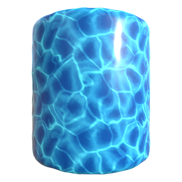 Stylized Water Waves of Pools (Cylinder)