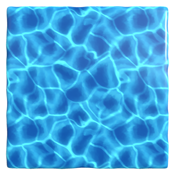 Stylized Water Waves of Pools (Plane)