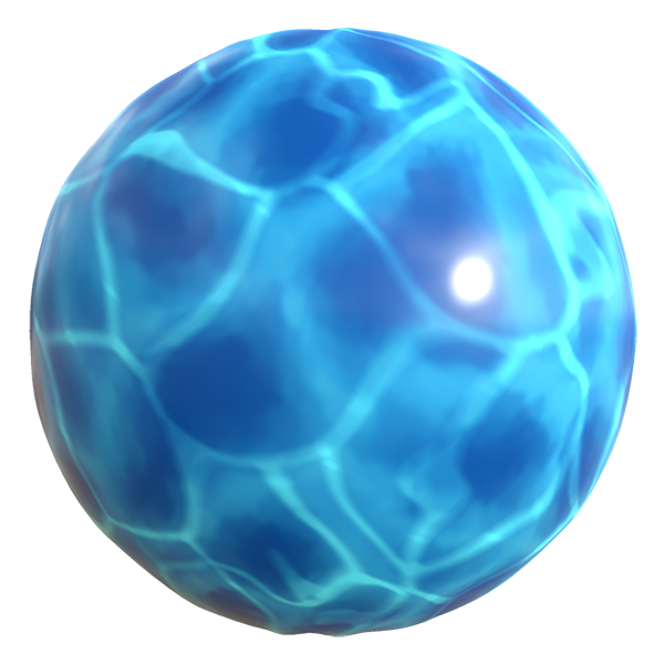 Stylized Water Waves of Pools (Sphere)