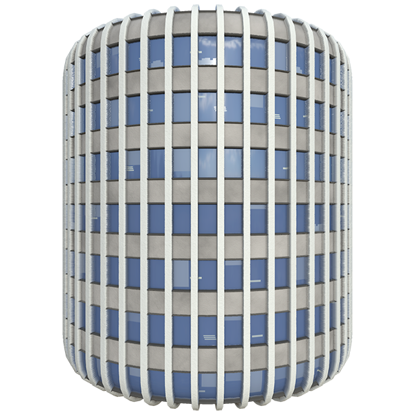 Office Building Facade Texture (Cylinder)