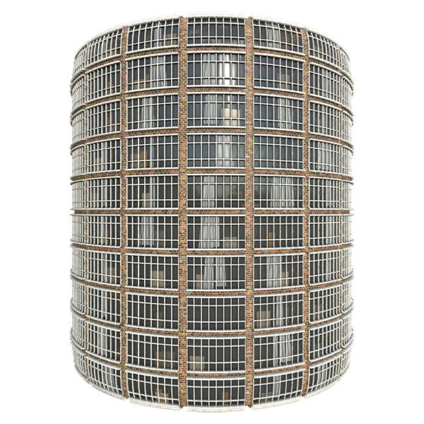 Office Building Facade Texture (Cylinder)