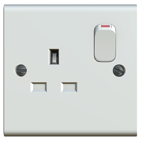 Double Electrical Outlet Texture