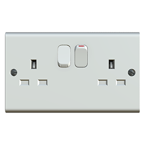 Double Electrical Outlet Texture