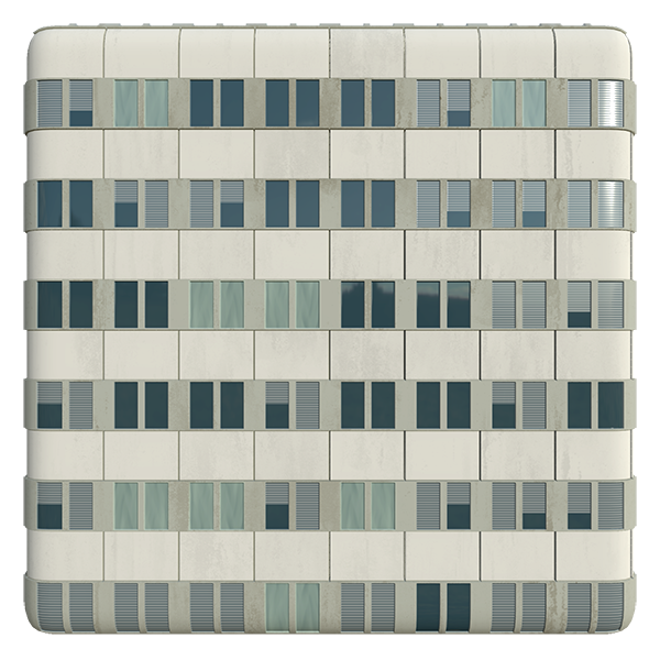 Old Office Building Facade (Plane)