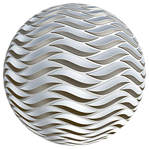 Grey Wave Pattern Wall Decor