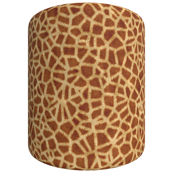Giraffe Skin Fur Texture (Cylinder)