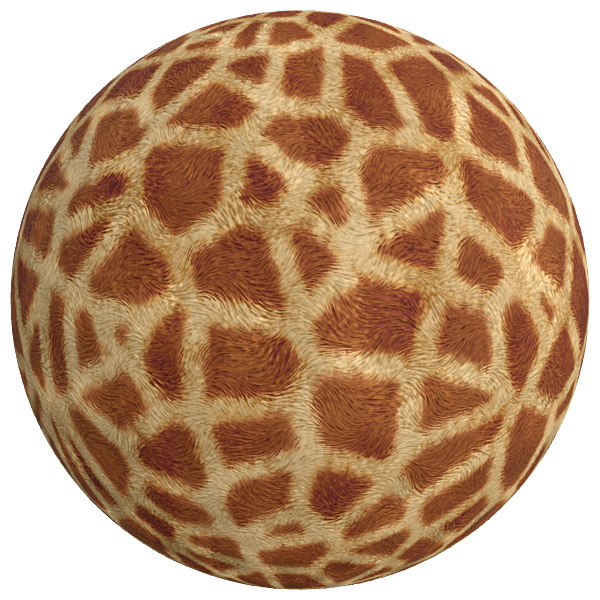 Giraffe Skin Fur Texture (Sphere)