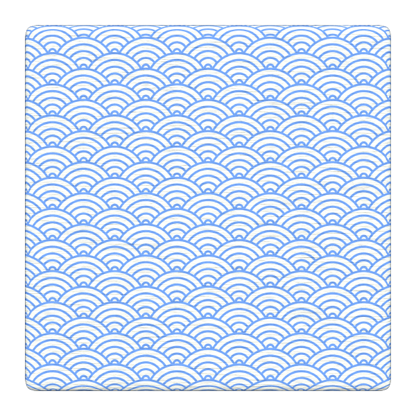 Paper Texture with Japanese Wave Pattern (Plane)