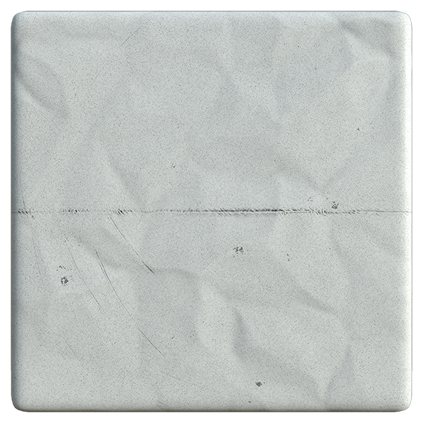 Unfolded and Crumpled Paper Texture with Crease Mark (Plane)