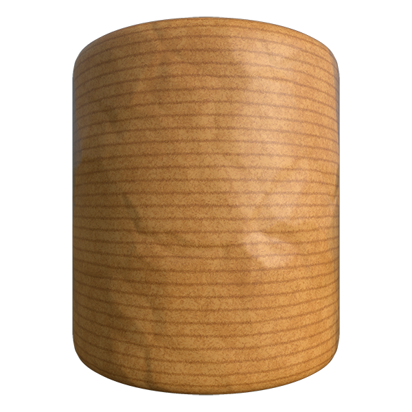 Parcel Packaging Paper Texture with Wrinkles (Cylinder)