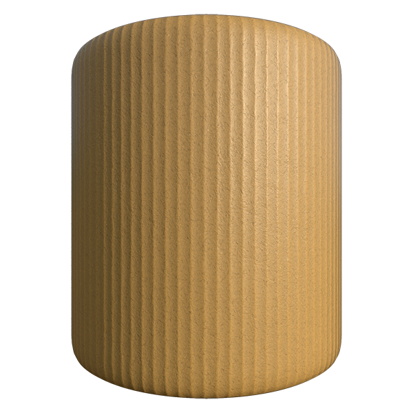 Corrugated Carton Cardboard Paper Texture
 (Cylinder)