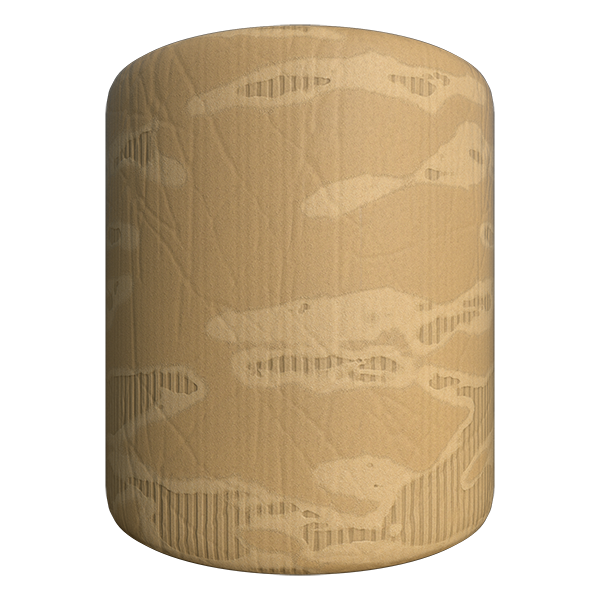 Ripped or Torn Cardboard Paper Texture (Cylinder)