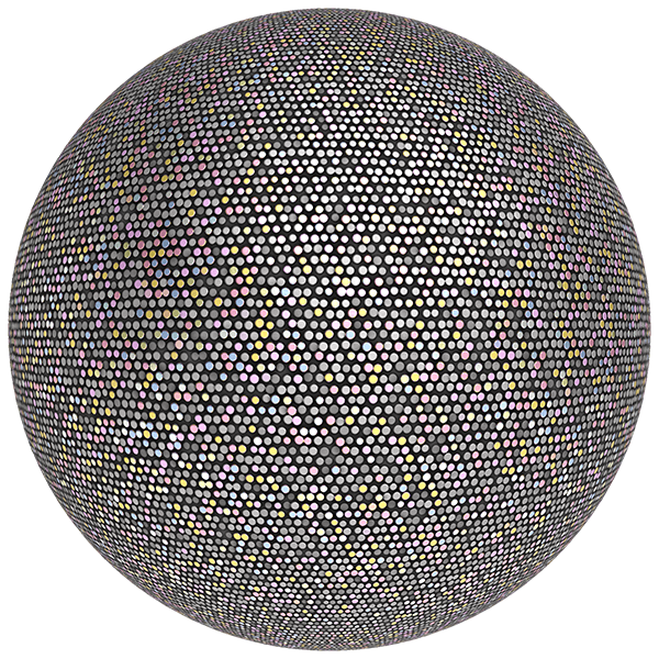 Shiny Paper Texture with Colorful Spangles (Sphere)