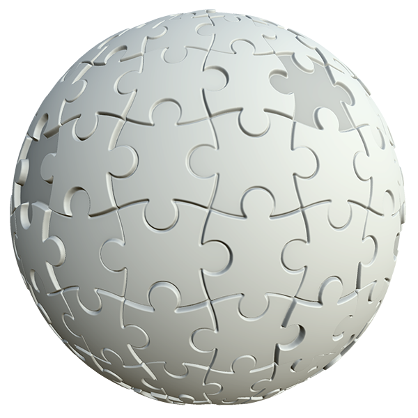 Jigsaw Puzzle Texture (Sphere)